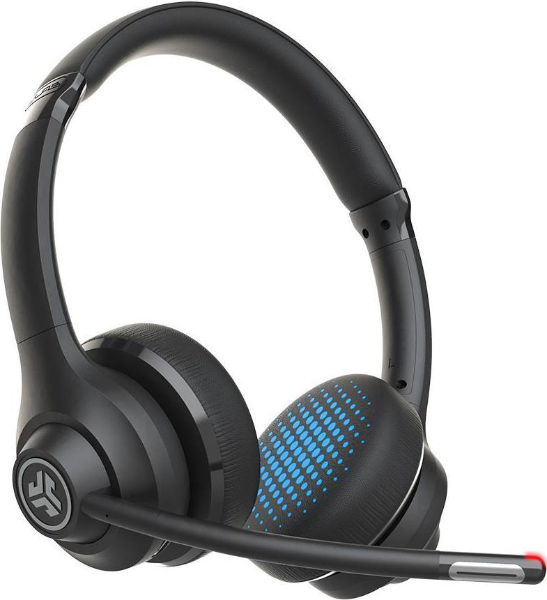 JLab Go Work Kopfhörer Kopfband 3,5-mm-Anschluss USB Typ-C Bluetooth Schwarz - Blau (IEUHBGOWORKRBLK4) von JLAB