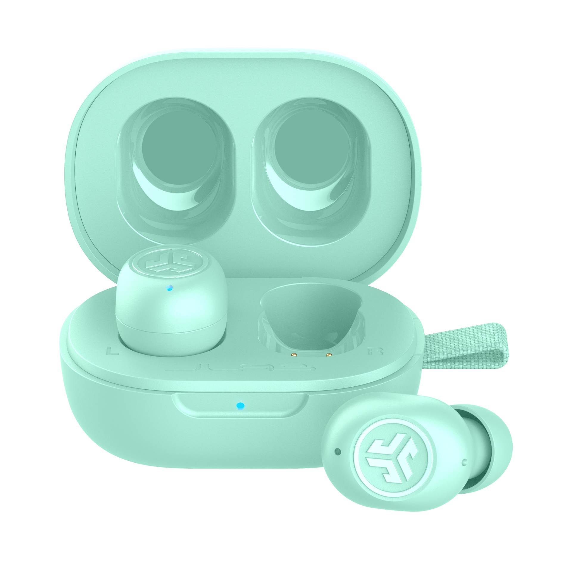 Jlab JBuds Mini TWS Earbuds - Mint Bluetooth In-Ear-Kopfhörer, Integriertes Mikrofon von JLAB