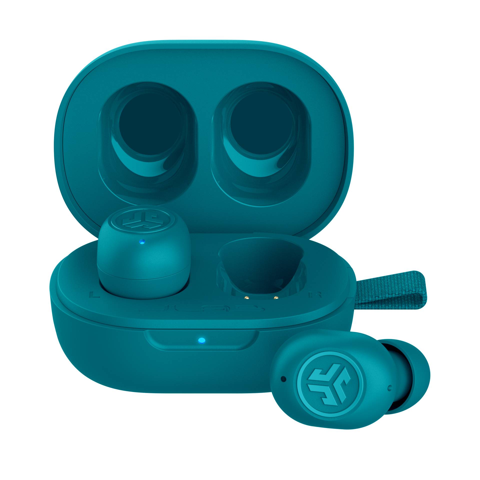 Jlab JBuds Mini True Wireless Earbuds- Aqua Bluetooth In-Ear-Kopfhörer, Integriertes Mikrofon von JLAB