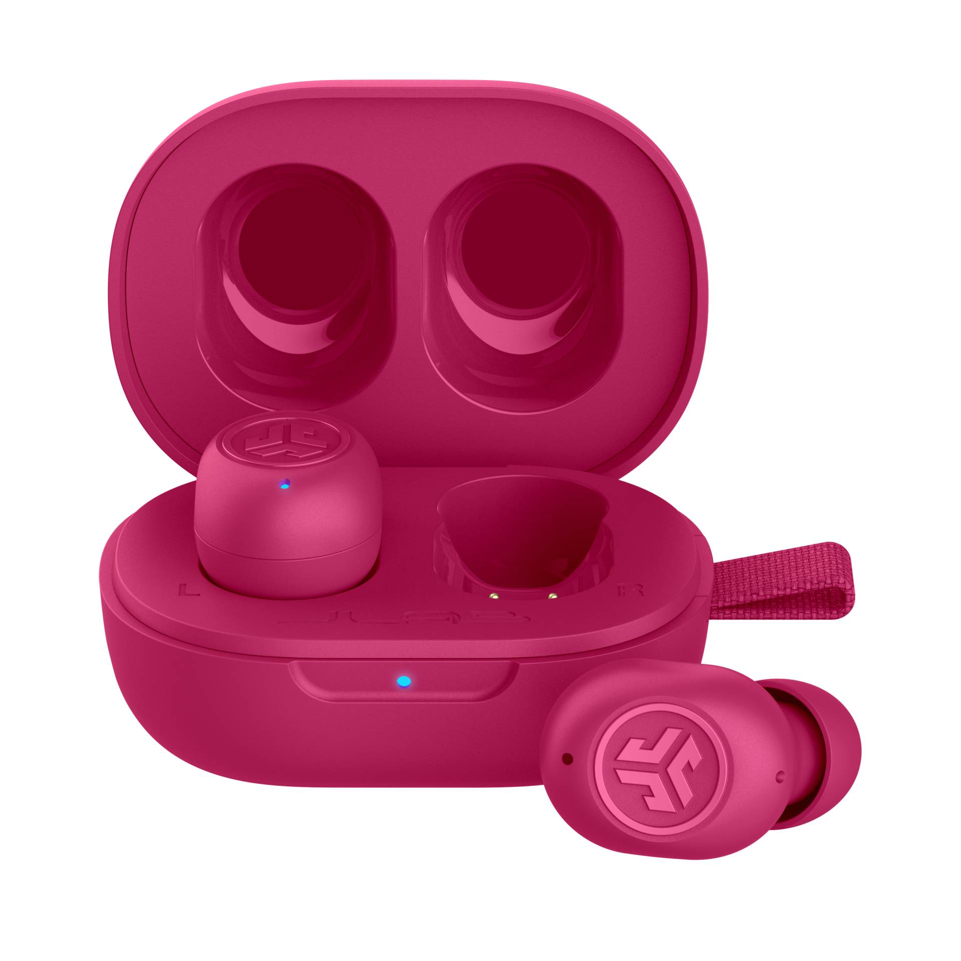 Jlab JBuds Mini True Wireless Earbuds- Pink Bluetooth In-Ear-Kopfhörer, Integriertes Mikrofon von JLAB