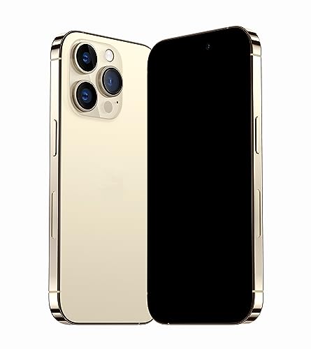 Attrappe Premium Display Modell Telefon für Apples iPhone Pro 14, Gold Nachbildungsgerät für Display und Streich | Kompatibel mit iPhone Hüllen - Pro 14, Gold von JLE