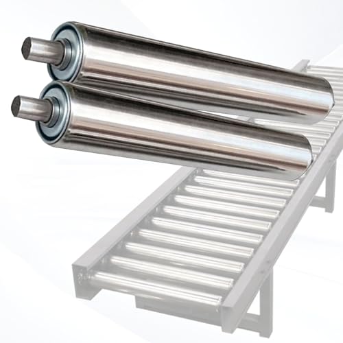 tragrollen förderband Leichte Schwerkraft-Förderrolle - Durchmesser 2 Zoll/50 mm und 1,5 Zoll/38 mm, 2er-/3er-Pack kommerzielle Ersatzrollen für Förderbänder aus Edelstahl, industrielles verzinktes St tragrollen förderband Leichte Schwerkraft-Förderrolle - Durchmesser 2 Zoll/50 mm und 1,5 Zoll/38 mm, 2er-/3er-Pack kommerzielle Ersatzrollen für Förderbänder aus Edelstahl, industrielles verzinktes St von JLXJYS