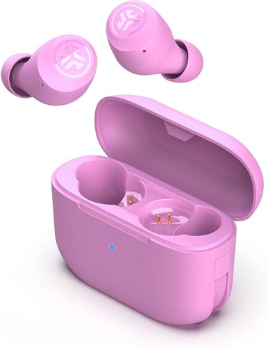 JLab Go Air Pop In Ear Kopfhörer Bluetooth Kabellos, True Wireless Kopfhörer mit Mikrofon, 32+ Stunden Headphones, Ohrhörer Kabellose, Earbuds mit USB Ladebox, Dual Connect, EQ3 Sound, Rosa von JLab