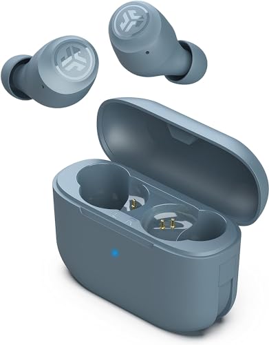 JLab Go Air Pop In Ear Kopfhörer kabellos Bluetooth, True Wireless Kopfhörer, 32+ Std Headphones, kabellose Ohrhörer, Earbuds mit Mikrofon, USB Ladebox, Dual Connect, EQ3 Sound, Schiefer von JLab