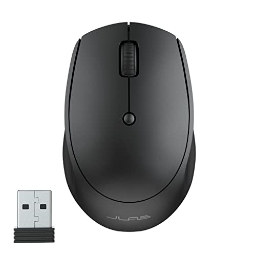 JLab Go Mouse Kabellose Maus für Linkshänder, batteriebetrieben, Verbindung über Bluetooth oder USB-Dongle, ergonomische, schnurlose Maus, Multi-Device-Mäuse für PC/Laptop/Computer/iPad/Mac/Tablet von JLab