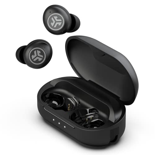 JLab JBuds Air Pro In Ear Kopfhörer kabellos Bluetooth mit integriertem Tile-Tracker, True Wireless Kopfhörer, 36+ Std Headphones, Earbuds mit Mikrofon, USB Ladebox, Dual Connect, EQ3 Sound, Schwarz von JLab