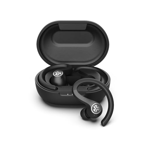 JLab JBuds Air Sport Schwarz - True Wireless In-Ear-Kopfhörer (40 Stunden Akkulaufzeit, Mikrofon, Touch Control) von JLab
