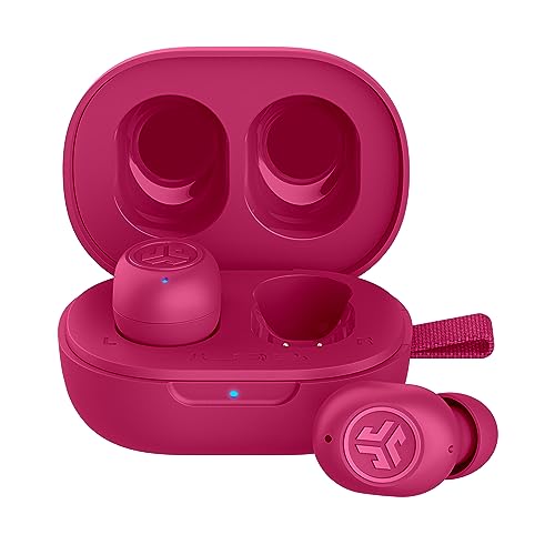 JLab JBuds Mini In Ear Kopfhörer kabellos Bluetooth, True Wireless Kopfhörer, 20+ Std Headphones, kabellose Ohrhörer, Earbuds mit Mikrofon, Ladebox, Dual Connect, EQ3 Sound, Rosa von JLab