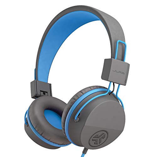 JLab Kopfhörer Kinder, JBuddies Over Ear Kinder kopfhörer mit Kabel, Kid Safe Lautstärkebegrenzung, Geräuschisolierung, Komfort Cloud Foam Ohrpolster und mit Mikrofon, Grau/Blau JLab Kopfhörer Kinder, JBuddies Over Ear Kinder kopfhörer mit Kabel, Kid Safe Lautstärkebegrenzung, Geräuschisolierung, Komfort Cloud Foam Ohrpolster und mit Mikrofon, Grau/Blau von JLab