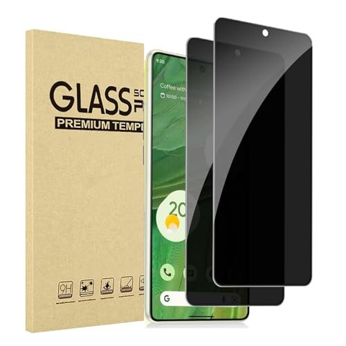 JMDZDL Schutzfolie für Google Pixel 7 Sichtschutz, [2 Stück] Privatsphäre Schutzglasfolie für Pixel 7 Privacy Displayschutzfolie 9H Härte Anti-Spy Gehärtetes Glas Anti-Spähen Blickschutzfolie von JMDZDL