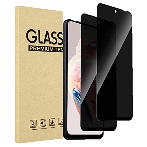 JMDZDL Sichtschutz für Xiaomi Redmi Note 12 4G/ 5G Schutzfolie, [2 Stück] Anti-Spähen Panzerglasfolie für Redmi Note 12 6.67" Anti-Spy Displayschutzfolie 9H Härte Gehärtetes Glas Blickschutzfolie von JMDZDL