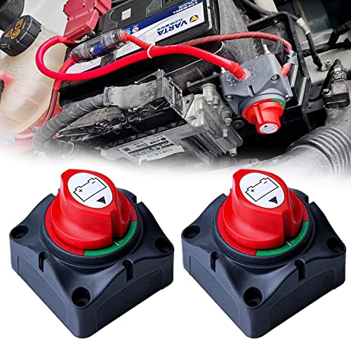 JMEST LEAD 2 Stück Batterietrennschalter 12 V-48 V 275 A Schaltung Batterie Trennschalter für Marine Boat Truck RV Auto Fahrzeug (ON/OFF) von JMEST LEAD