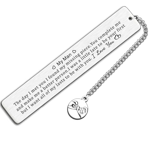 JMIMO Lesezeichen zum Valentinstag für Ihn, Männer, Jahrestag, Hochzeit, Geschenke, Lesezeichen für Ehemann, Freunde, Mein Mann, Lesezeichen, 795 JMIMO Lesezeichen zum Valentinstag für Ihn, Männer, Jahrestag, Hochzeit, Geschenke, Lesezeichen für Ehemann, Freunde, Mein Mann, Lesezeichen, 795 von JMIMO