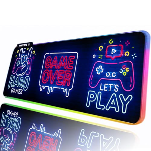 JMIYAV RGB Gaming Mauspad Led Erweiterte Groß Schreibtischunterlage Rutschfester Gummi XL XXL Gaming Mousepad Großes Mouse Pad Led Mousepad für Gamer 800x300 mm Bover JMIYAV RGB Gaming Mauspad Led Erweiterte Groß Schreibtischunterlage Rutschfester Gummi XL XXL Gaming Mousepad Großes Mouse Pad Led Mousepad für Gamer 800x300 mm Bover von JMIYAV