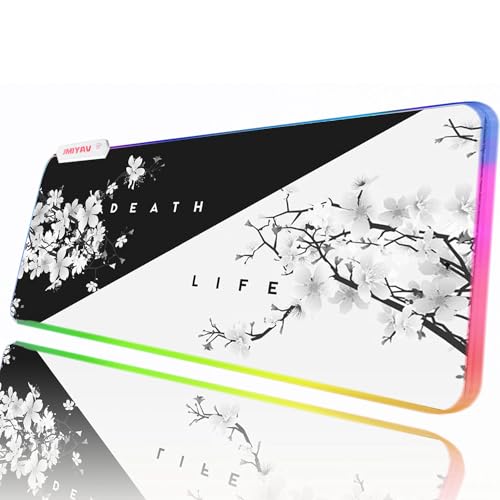 JMIYAV RGB Gaming Mauspad Led Erweiterte Groß Schreibtischunterlage Rutschfester Gummi XL XXL Gaming Mousepad Großes Mouse Pad Led Mousepad für Gamer 800x300 mm DL001-1 JMIYAV RGB Gaming Mauspad Led Erweiterte Groß Schreibtischunterlage Rutschfester Gummi XL XXL Gaming Mousepad Großes Mouse Pad Led Mousepad für Gamer 800x300 mm DL001-1 von JMIYAV