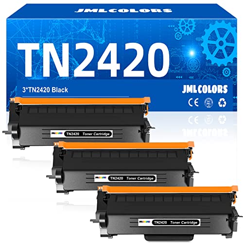 JMLCOLORS TN2420 TN-2420 Kompatible für Toner Brother MFC L2710DW TN2410 TN 2410 für L2710DW MFC-L2710DN HL-L2350DW DCP-L2530DW HL-L2375DW MFC-L2750DW HL-L2310D HL-L2370DN MFC-L2730DW (3 Schwarz) von JMLCOLORS