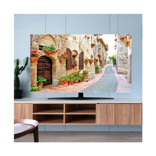 JMORCO Schutzhülle Fernseher Outdoor TV-Abdeckung Staubschutztuch 32-70 Zoll Höhe Qualität Haushalt Hängender Desktop Gebogener TV Universal(15,37-39inch 93x60cm) von JMORCO