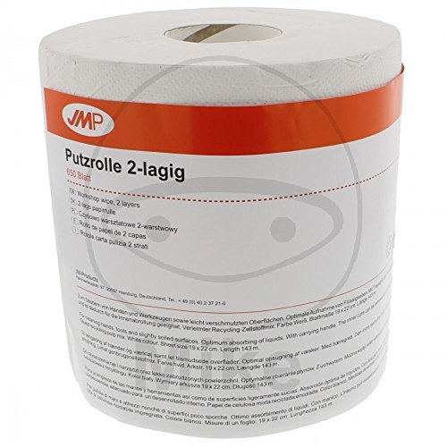 JMP Putzpapierrolle 2-lagig weiss mit Tragegriff weiss 5516451 4043981201802 von JMP