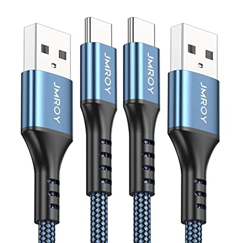 USB C Kabel [2Stück 3m] 3.1A Schnellladung Ladekabel USB C Nylon Type C Kabel für Samsung Galaxy S21 S20 S10 S9 S8 Plus,Note10/9/8,M31 M30s M20,A20e A71 A52 A51 A50 A40 A10,Mi9/8,V30/20 von JMROY