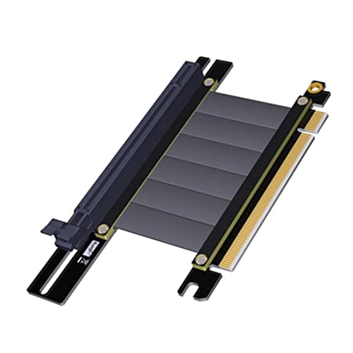 JMT Grafikkarten Vertikale Halterung PCIe 3.0 x16 PCI-E Express Verlängerungskabel für ATX PC Gehäuse Unterstützung RTX2080ti GTX1080ti Titan XP Radeon580 VEGA64 (15 cm, R33SH Kabel) von JMT