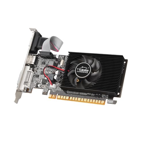 JMT Independent GT210 1G Grafikkarte, GDDR3 Speicher, HDMI-kompatibel, PCie 2.0, 16X, halbe Höhe, kleine Karte, Computer auf Bildschirmkarte, N51659 von JMT