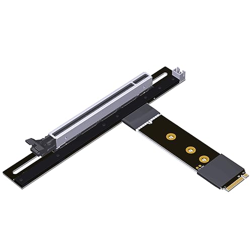 JMT M.2 NGFF NVMe auf PCIE x16 Verlängerungskabel 64G/BPS für STX Motherboard Grafikkarte M.2 (Ultra SSD, M-Key) NVMe Slot Verlängerung (30 cm, K43SP) von JMT