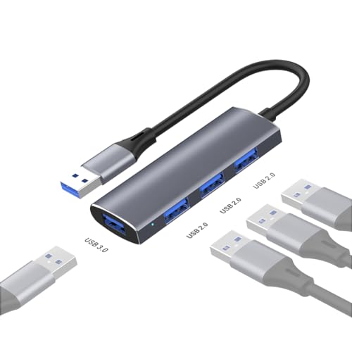 JMT Multiport HUB Dock 5Gbps USB 3.0 4Port High Speed USB-C S·plitter für PC Computer Laptop (USB HUB) von JMT