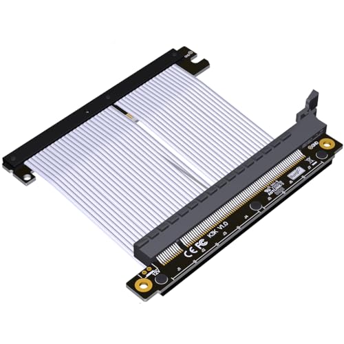 JMT PCI-E 4.0 X16 Verlängerungskabel Double Reverse GPU Extender für A4 ITX Chassis RTX4090 RX6800xt Grafikkarte (K33JK-SI, 15 cm) von JMT