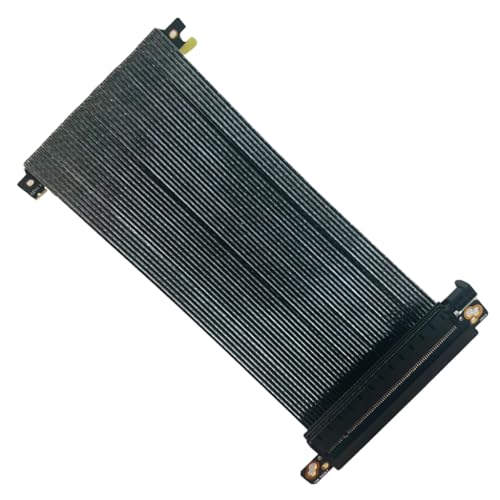 JMT PCIE 4.0 X16 Grafikkarten-Verlängerungskabel, 32 GB/s, Dual Reverse Flexibles Kabel, 16AB4-R für ITX-Gehäuse (20 cm) von JMT