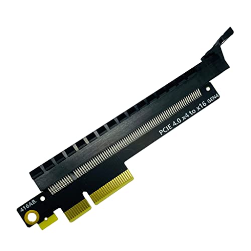 JMT PCIE 4.0 X4 X8 auf X16 Riser Card Converter PCB Adapter GEN4 Board für Grafikkarte Netzwerkkarte Capture Card und andere Standard PCIE Karte (X4 auf X16) von JMT