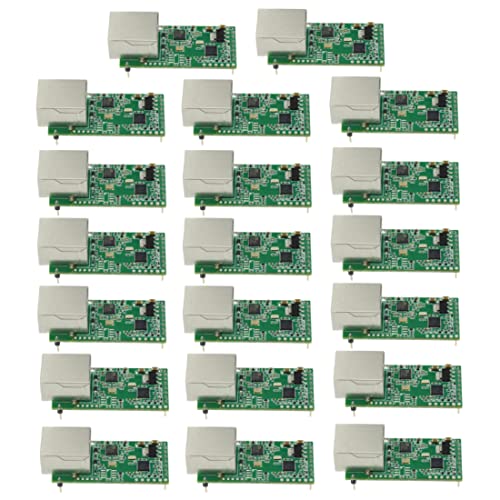 JMT Tiny Serial Ethernet Konverter USR-TCP232-T2 Modul Serial UART TTL zu Ethernet TCPIP Modul Unterstützung DHCP und DNS Upgraded (20 Stück) von JMT