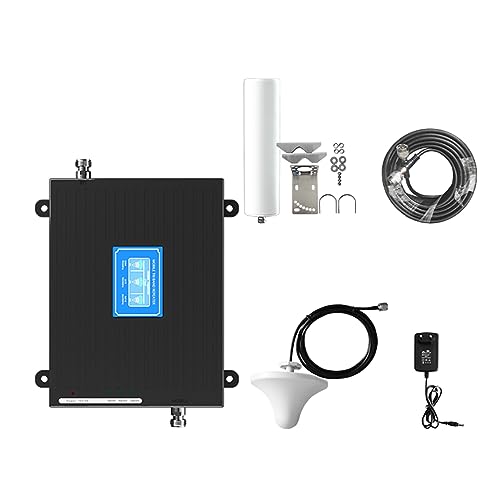 JMT Tri-Band 4G Cellular Signal Booster 2G 3G 4G Repeater 900+1800+2100Mhz GSM/DCS/WCDMA Signalverstärker (Combo A) von JMT