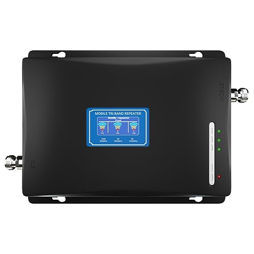 JMT Tri-Band 4G Cellular Signal Booster 2G 3G 4G Repeater 900+1800+2100Mhz GSM/DCS/WCDMA Signalverstärker (nur Booster) von JMT