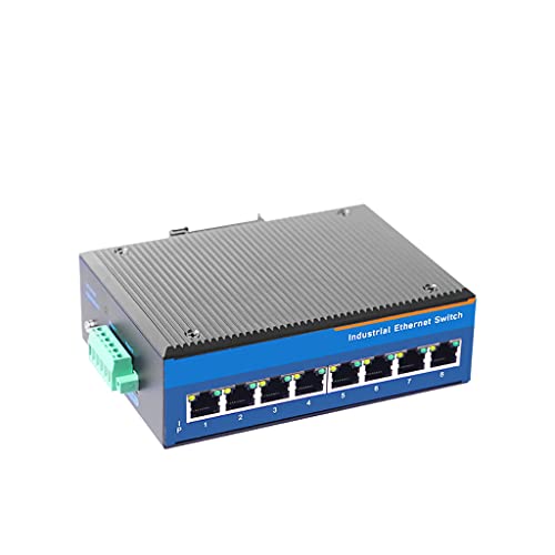 JMT USR-ISG RJ45 Ports Gigabit Industrial Switch 10/100/1000Mbps Rate IP40 Schutz EMC Level 3 mit 5, 8, 16/POE elektrischen Ports (8-Port) von JMT