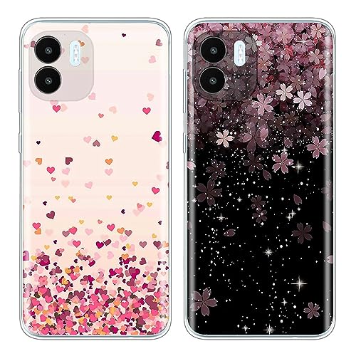 JMTALL 2X Hülle für Xiaomi Redmi A2 / Redmi A1 Silikon Handyhülle Case Liebe Herzen Niedliche Blumen Motiv Ultra Dünn Weiche TPU Silikon Stoßfeste Schutzhülle für Xiaomi Redmi A2 / Redmi A1 JMTALL 2X Hülle für Xiaomi Redmi A2 / Redmi A1 Silikon Handyhülle Case Liebe Herzen Niedliche Blumen Motiv Ultra Dünn Weiche TPU Silikon Stoßfeste Schutzhülle für Xiaomi Redmi A2 / Redmi A1 von JMTALL