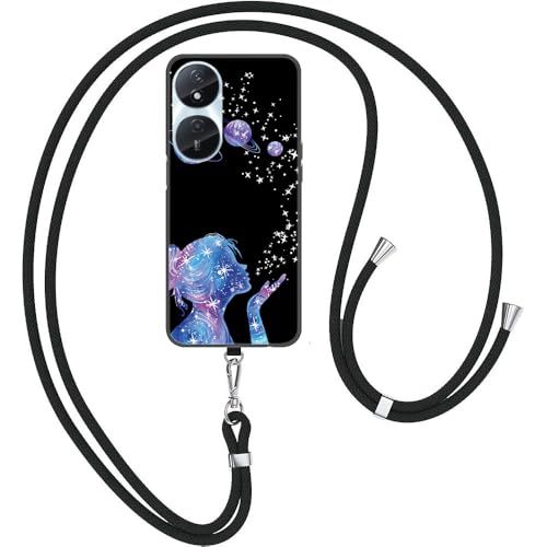 JMTALL Handykette für Honor 90 Smart Handyhülle mit Abnehmbar Kette Band Universum Mädchen Muster Stoßfest Necklace Schutzhülle Umhängeband Silikonhülle für Honor 90 Smart JMTALL Handykette für Honor 90 Smart Handyhülle mit Abnehmbar Kette Band Universum Mädchen Muster Stoßfest Necklace Schutzhülle Umhängeband Silikonhülle für Honor 90 Smart von JMTALL