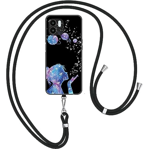 JMTALL Handykette für Xiaomi Redmi A2 / Redmi A1 Handyhülle mit Abnehmbar Kette Band Universum Mädchen Muster Stoßfest Necklace Schutzhülle Umhängeband Silikonhülle für Xiaomi Redmi A2 / Redmi A1 JMTALL Handykette für Xiaomi Redmi A2 / Redmi A1 Handyhülle mit Abnehmbar Kette Band Universum Mädchen Muster Stoßfest Necklace Schutzhülle Umhängeband Silikonhülle für Xiaomi Redmi A2 / Redmi A1 von JMTALL