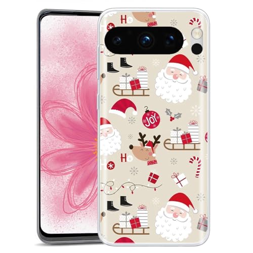 JMTALL Hülle für Google Pixel 8 Pro Silikon Handyhülle Case Weihnachtsbäume Motiv Dünne Weiche TPU Silikon Transparent Schutzhülle für Google Pixel 8 Pro - Santa Elch JMTALL Hülle für Google Pixel 8 Pro Silikon Handyhülle Case Weihnachtsbäume Motiv Dünne Weiche TPU Silikon Transparent Schutzhülle für Google Pixel 8 Pro - Santa Elch von JMTALL