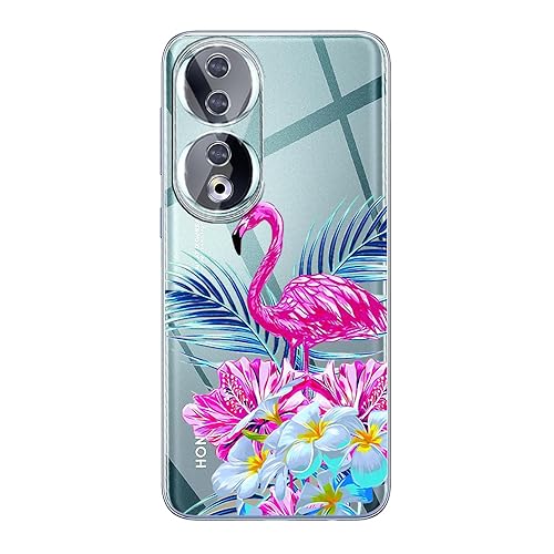 JMTALL Hülle für Honor 90 Silikon Handyhülle Case Rosa Flamingo Motiv Dünne Weiche TPU Silikon Transparent Schutzhülle für Honor 90 JMTALL Hülle für Honor 90 Silikon Handyhülle Case Rosa Flamingo Motiv Dünne Weiche TPU Silikon Transparent Schutzhülle für Honor 90 von JMTALL
