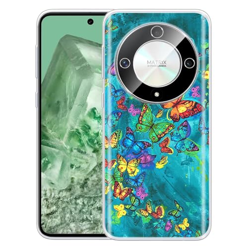 JMTALL Hülle für Honor Magic 6 Lite 5G Silikon Handyhülle Case Bunter Schmetterling Motiv Ultra Dünn Weiche TPU Silikon Stoßfeste Schutzhülle für Honor Magic 6 Lite 5G JMTALL Hülle für Honor Magic 6 Lite 5G Silikon Handyhülle Case Bunter Schmetterling Motiv Ultra Dünn Weiche TPU Silikon Stoßfeste Schutzhülle für Honor Magic 6 Lite 5G von JMTALL
