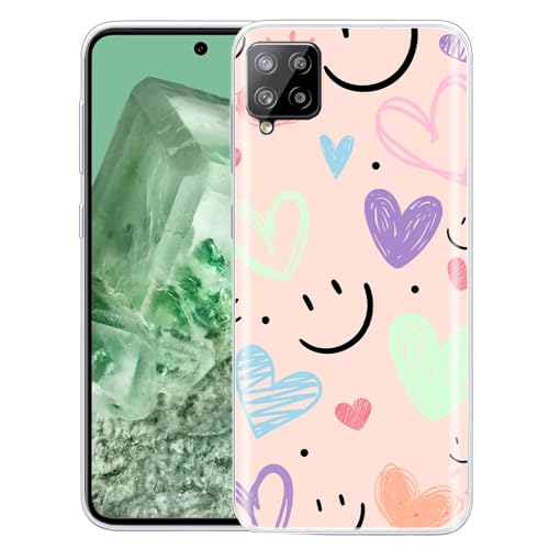 JMTALL Hülle für Samsung Galaxy A12 Silikon Handyhülle Case Lächelnde Herzen Motiv Ultra Dünn Weiche TPU Silikon Stoßfeste Schutzhülle für Samsung Galaxy A12 JMTALL Hülle für Samsung Galaxy A12 Silikon Handyhülle Case Lächelnde Herzen Motiv Ultra Dünn Weiche TPU Silikon Stoßfeste Schutzhülle für Samsung Galaxy A12 von JMTALL