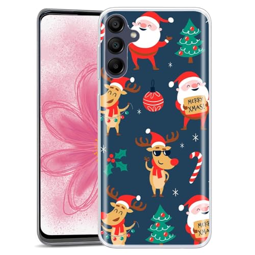 JMTALL Hülle für Samsung Galaxy A15 Silikon Handyhülle Case Weihnachtsbäume Motiv Dünne Weiche TPU Silikon Transparent Schutzhülle für Samsung Galaxy A15 - Lustige Santa Elch JMTALL Hülle für Samsung Galaxy A15 Silikon Handyhülle Case Weihnachtsbäume Motiv Dünne Weiche TPU Silikon Transparent Schutzhülle für Samsung Galaxy A15 - Lustige Santa Elch von JMTALL