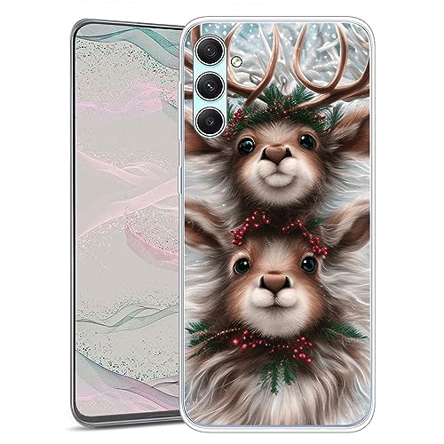 JMTALL Hülle für Samsung Galaxy A34 5G Silikon Handyhülle Case Weihnachts-Elch Motiv Ultra Dünn Weiche TPU Silikon Stoßfeste Schutzhülle für Samsung Galaxy A34 5G JMTALL Hülle für Samsung Galaxy A34 5G Silikon Handyhülle Case Weihnachts-Elch Motiv Ultra Dünn Weiche TPU Silikon Stoßfeste Schutzhülle für Samsung Galaxy A34 5G von JMTALL