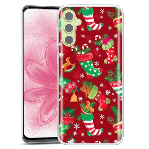 JMTALL Hülle für Samsung Galaxy A54 5G Silikon Handyhülle Case Weihnachten Motiv Dünne Weiche TPU Silikon Transparent Schutzhülle für Samsung Galaxy A54 5G - Strümpfe JMTALL Hülle für Samsung Galaxy A54 5G Silikon Handyhülle Case Weihnachten Motiv Dünne Weiche TPU Silikon Transparent Schutzhülle für Samsung Galaxy A54 5G - Strümpfe von JMTALL