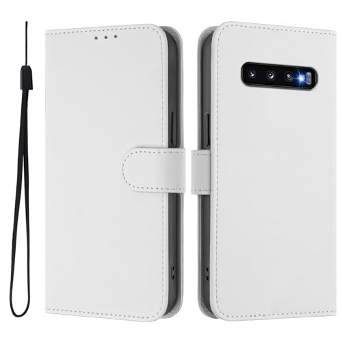 JMTALL Hülle für Samsung Galaxy S10 Plus Klappbar PU Leder Handyhülle Flip Cover Handytasche Ultra Dünn Klapphülle mit Magnetisch Kartenfach Schutzhülle für Galaxy S10 Plus Weiß JMTALL Hülle für Samsung Galaxy S10 Plus Klappbar PU Leder Handyhülle Flip Cover Handytasche Ultra Dünn Klapphülle mit Magnetisch Kartenfach Schutzhülle für Galaxy S10 Plus Weiß von JMTALL