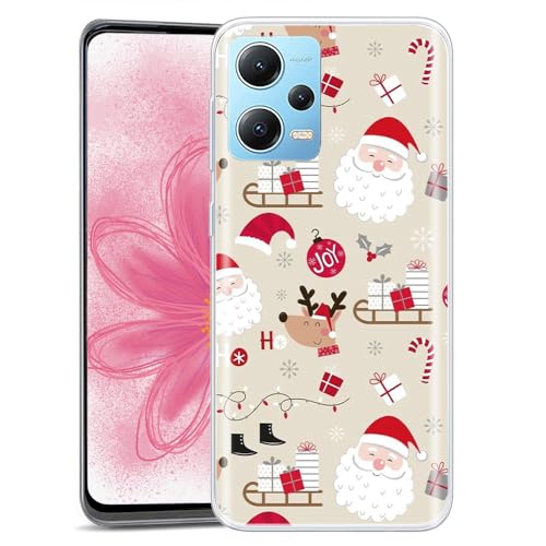 JMTALL Hülle für Xiaomi Redmi Note 12 Pro 5G Silikon Handyhülle Case Weihnachtsbäume Motiv Dünne Weiche TPU Silikon Transparent Schutzhülle für Xiaomi Redmi Note 12 Pro 5G - Santa Elch JMTALL Hülle für Xiaomi Redmi Note 12 Pro 5G Silikon Handyhülle Case Weihnachtsbäume Motiv Dünne Weiche TPU Silikon Transparent Schutzhülle für Xiaomi Redmi Note 12 Pro 5G - Santa Elch von JMTALL
