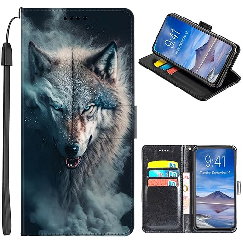 JMTALL Hülle für Xiaomi Redmi Note 12 Pro Plus 5G Klappbar PU Leder Flip Cover Handytasche Wolf Motiv Klapphülle mit Magnetisch Kartenfach Standfunktion Schutzhülle für Redmi Note 12 Pro Plus JMTALL Hülle für Xiaomi Redmi Note 12 Pro Plus 5G Klappbar PU Leder Flip Cover Handytasche Wolf Motiv Klapphülle mit Magnetisch Kartenfach Standfunktion Schutzhülle für Redmi Note 12 Pro Plus von JMTALL