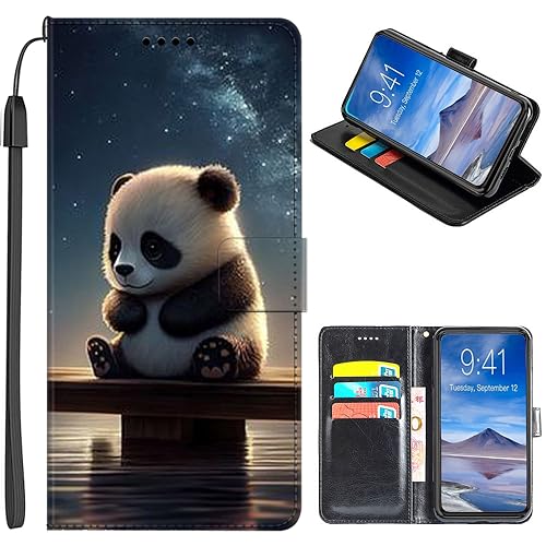 JMTALL Hülle für iPhone 12 Mini Klappbar PU Leder Flip Cover Handytasche Panda Motiv Klapphülle mit Magnetisch Kartenfach Standfunktion Schutzhülle für iPhone 12 Mini JMTALL Hülle für iPhone 12 Mini Klappbar PU Leder Flip Cover Handytasche Panda Motiv Klapphülle mit Magnetisch Kartenfach Standfunktion Schutzhülle für iPhone 12 Mini von JMTALL