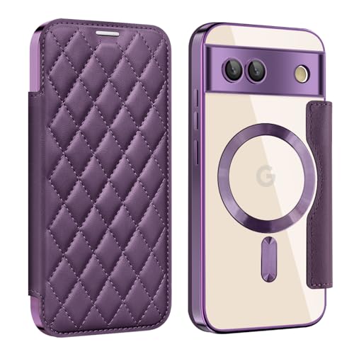 JMTALL Magnetisch Hülle für Google Pixel 8A Kompatibel mit MagSafe Klappbar PU Leder Flip Cover Handytasche Klapphülle mit Kartenfach Schutzhülle für Google Pixel 8A Lila JMTALL Magnetisch Hülle für Google Pixel 8A Kompatibel mit MagSafe Klappbar PU Leder Flip Cover Handytasche Klapphülle mit Kartenfach Schutzhülle für Google Pixel 8A Lila von JMTALL