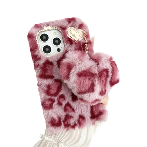 JMTALL Plüsch Hülle für Xiaomi Redmi A2 / Redmi A1 Warm Handyhülle Case 3D Herz Anhänger Mädchen Süße Handytasche Weiche TPU Silikon Schön Kawaii Schutzhülle für Xiaomi Redmi A2 - Leopard JMTALL Plüsch Hülle für Xiaomi Redmi A2 / Redmi A1 Warm Handyhülle Case 3D Herz Anhänger Mädchen Süße Handytasche Weiche TPU Silikon Schön Kawaii Schutzhülle für Xiaomi Redmi A2 - Leopard von JMTALL
